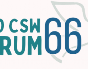 Logo of NGO CSW66 Forum with the name of the Forum and a bird